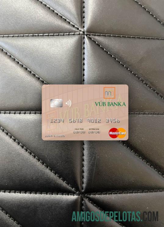 Eslováquia VÚB Bank Mastercard Photolook Frente modelo